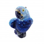 Judith Leiber Blue Crystal Parrot Evening Bag